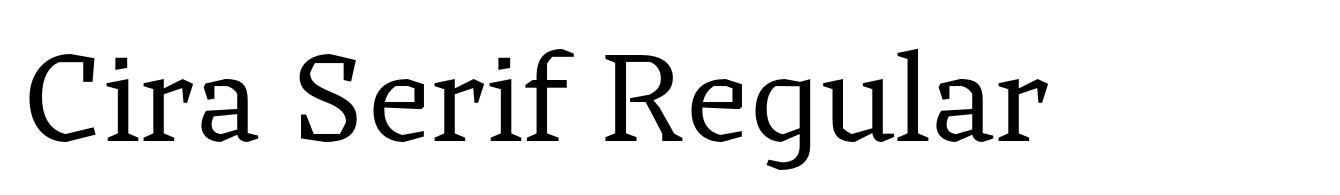 Cira Serif Regular